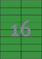 Huismerk Avery 3454 - Gekleurde Etiket 105x37mm - Zelfklevend - Groen (1600 stuks)