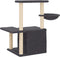 vidaXL - Kattenmeubel - met - sisal - krabpalen - 83 - cm - donkergrijs