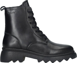Tamaris Veterboot - Dames - Leer - Uitneembaar voetbed - Zwart - Maat 42