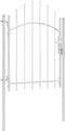 vidaXL - Poort - 1x2 - m - staal - wit