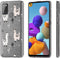 iMoshion Hoesje Geschikt voor Samsung Galaxy A21s Hoesje Siliconen - iMoshion Design hoesje - Roze / Allover Llama