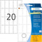 Huismerk Herma 10609 Movable Etiket 19X40mm Wit - 640 etiketten