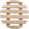 Esschert Design Ronde Houten Plantentrolley 28.7x28.8x8.3 cm