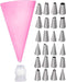 Roegaarden Spuitzak - Herbruikbaar - 24 spuitmondjes - roze