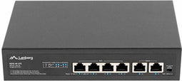 Lanberg RSFE-4P-2FE-60 - Netwerkswitch - 6x Ethernet 100Mbps - 4x PoE+ (802.3at)