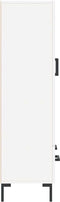 vidaXL - Hoge - kast - 69,5x31x115 - cm - bewerkt - hout - wit