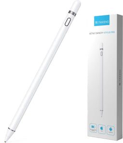 Tikkens Active Stylus - 2 In 1 Stylus Pen - Ultrafijne penpunt - Wit