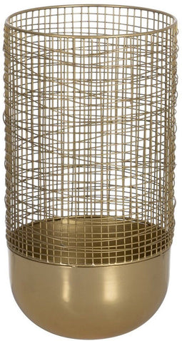 Vaas Gouden Ijzer 21 x 21 x 40 cm