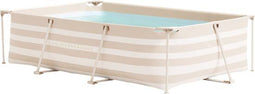 Swim Essentials - Frame Pool - Opzetzwembad - 260 cm - Beige gestreept