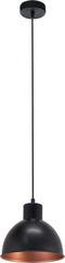 EGLO Truro 1 - Hanglamp - E27 - Ø 21 cm - Hoogte 110 cm - Zwart/Koper