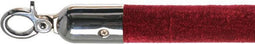 Afzetkoord velvet bordeaux chrome