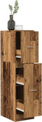 vidaXL - Apothekerskast - 30x41x118 - cm - bewerkt - hout - oud - houtkleurig