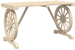 vidaXL - Tuintafel - 115x55x65 - cm - massief - vurenhout