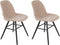 Zuiver Albert Kuip Soft Eetkamerstoelen Beige - Set van 2