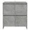 Dressoir 70x41x75 cm bewerkt hout betongrijs