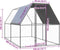 vidaXL - Kippenhok - 2x4x2 - m - gegalvaniseerd - staal