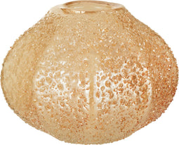 J-Line vaas - glas - lichtoranje - small - Ø 18 cm