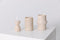 MOOISA - Travertine wijnkoeler - Vaas Travertine Ø12x18cm - rond marmer dienblad - vierkant marmer dienblad - decoratie schaal - tapasplank - serveerplank