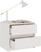 vidaXL - Nachtkastje - 40x30,5x35,5 - cm - massief - grenenhout - wit