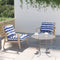 vidaXL - Palletkussens - 2 - st - stof - gestreept - wit - en - blauw
