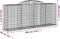 vidaXL - Schanskorven - 3 - st - gewelfd - 300x50x120/140 - cm - ijzer