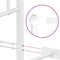 vidaXL - Bedframe - met - hoofdbord - metaal - wit - 150x200 - cm