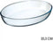Secret de Gourmet - Ovenschaal ovaal - Transparant glas - 35 x 25 cm