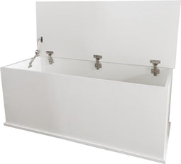 VDD - Opbergkist - Speelgoedkist - Dekenkist - Speelgoed - Wit - 40 x 100 x 40 cm