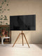VDD - TV Standaard - Vloerstandaard - Draaibare TV Standaard - Schildersezel Design Studio - Draaibaar tot 65 inch - Bruin Hout