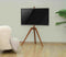 VDD - TV Standaard - Vloerstandaard - Draaibare TV Standaard - Schildersezel Design Studio - Draaibaar tot 65 inch - Bruin Hout