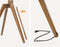 VDD - TV Standaard - Vloerstandaard - Draaibare TV Standaard - Schildersezel Design Studio - Draaibaar tot 65 inch - Bruin Hout