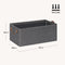 Woltu Opbergboxen - Set van 5 - Opvouwbaar - 47x20x28 cm - Grijs (set van 5)