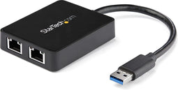 Startech USB32000SPT - USB Ethernet-adapter - Gigabit Ethernet 5000 Mbit/s - Zwart