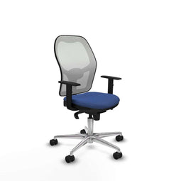 Piqueras y Crespo 1D086N0 - Bureaustoel - Verstelbare hoogte met armleuning - Marineblauw