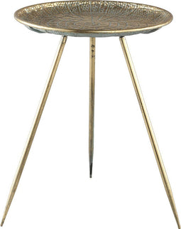 PTMD Ronan Ronde Bijzettafel - H45,5 x Ø34 cm - Metaal - Goud