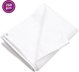 vidaXL - Dekzeil - 260 - g/m² - 2x3 - m - HDPE - wit