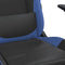 vidaXL - Gamestoel - kunstleer - zwart - en - blauw