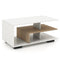 Coast - Salontafel - Rechthoekig 3 Niveaus Max. 50 kg - Natuurlijk/Rustiek Wit 90 x 50 x 42 cm