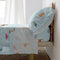 Happy Friday Sheet set 2 pieces Mini dinosaur 160x270 cm (Single) Multicolor