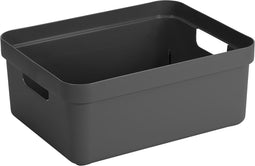 Sunware Sigma home - Opbergbox 24L - Met deksel - Antraciet 44,5 x 34,5 x 18 cm