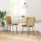 vidaXL - Eetkamerstoelen - 2 - st - fluweel - bruin