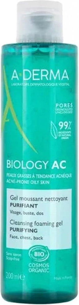 A-DERMA BIOLOGY AC Oczyszczający żel pieniący 200ml