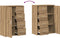 vidaXL - Sideboard - Artisan - Eiken - 60x31x84 - cm - Bewerkt - Hout