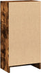 vidaXL - Boekenkast - 40x24x76 - cm - bewerkt - hout - gerookt - eikenkleurig