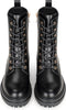 POSH by Poelman TESS - Dames Veterlaarzen - Zwart met goud - Maat 37