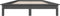 vidaXL - Bedframe - massief - grenenhout - grijs - 135x190 - cm