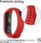 iMoshion Bandje Geschikt voor Xiaomi Mi Band 7 - iMoshion Siliconen band inkliksysteem ronde sluiting - Rood