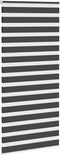 vidaXL - Zebra - rolgordijn - 100x230 - cm - stofbreedte - 95,9 - cm - zwart