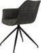 Light & Living Jaimy Eetkamerstoel - Donkergrijs/Zwart - 61 x 53.5 x 77cm