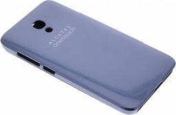 Alcatel One Touch Idol 2s - Flip Cover - Originele boekstijl - Grijs